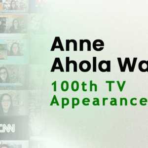 Anne Ahola Ward 100th TV Appearance